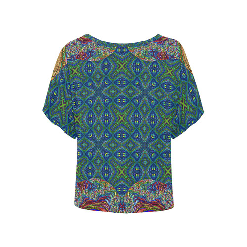 Pattern20160803 Women's Batwing-Sleeved Blouse T shirt (Model T44)