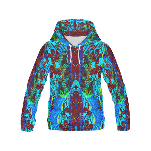 love and prosperity -13 v All Over Print Hoodie for Women (USA Size) (Model H13)