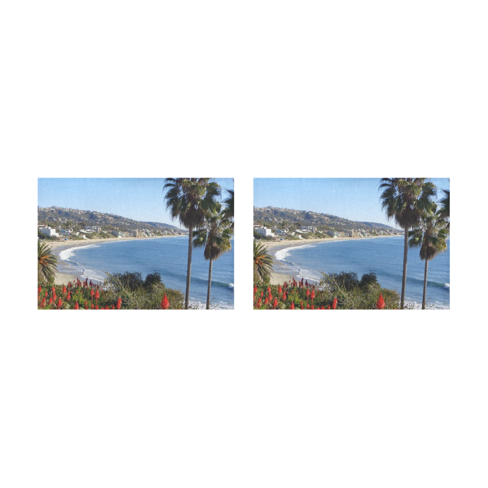 Travel-Laguna Beach Placemat 12’’ x 18’’ (Set of 2)