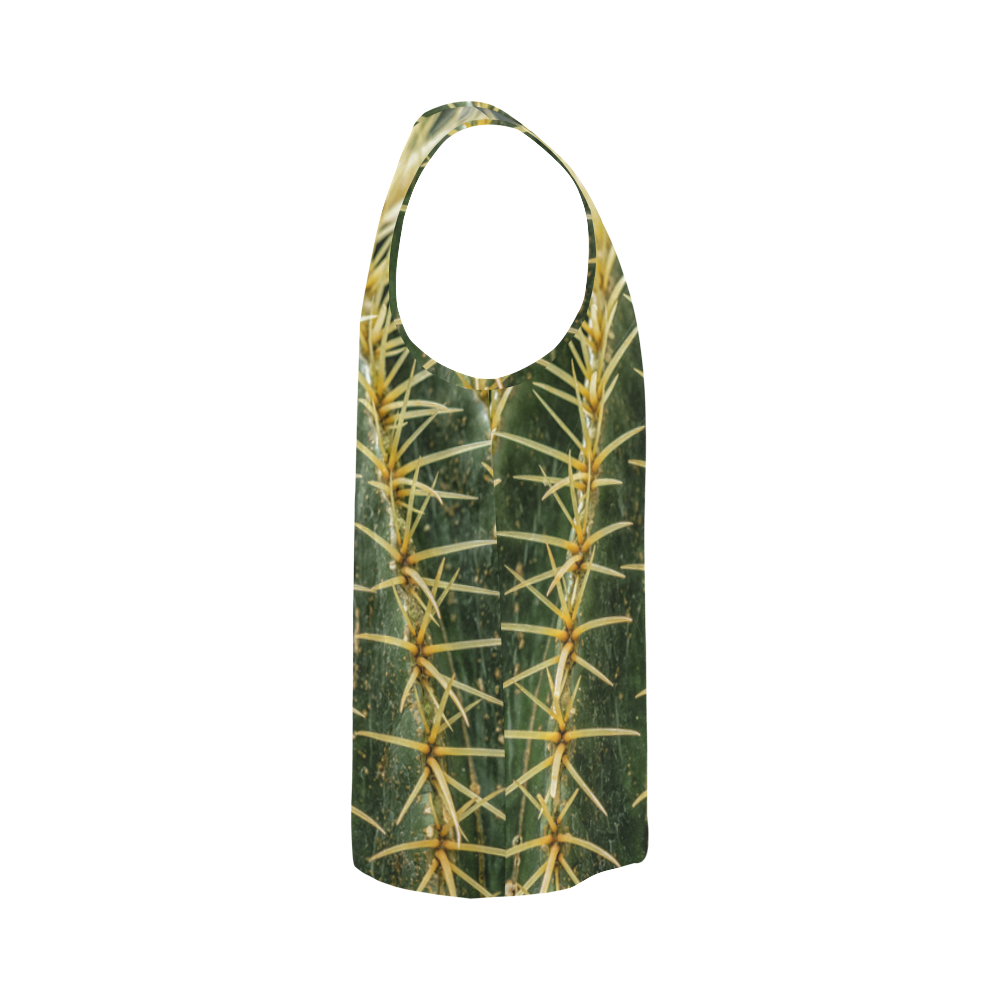 Photography Art - Cactus green yellow All Over Print Tank Top for Men (Model T43)