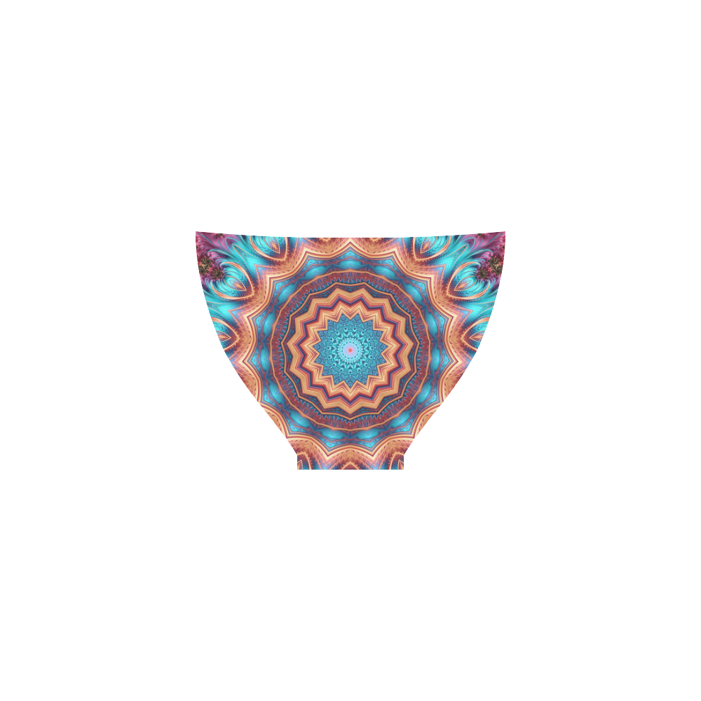 Blue Feather Mandala Custom Bikini Swimsuit