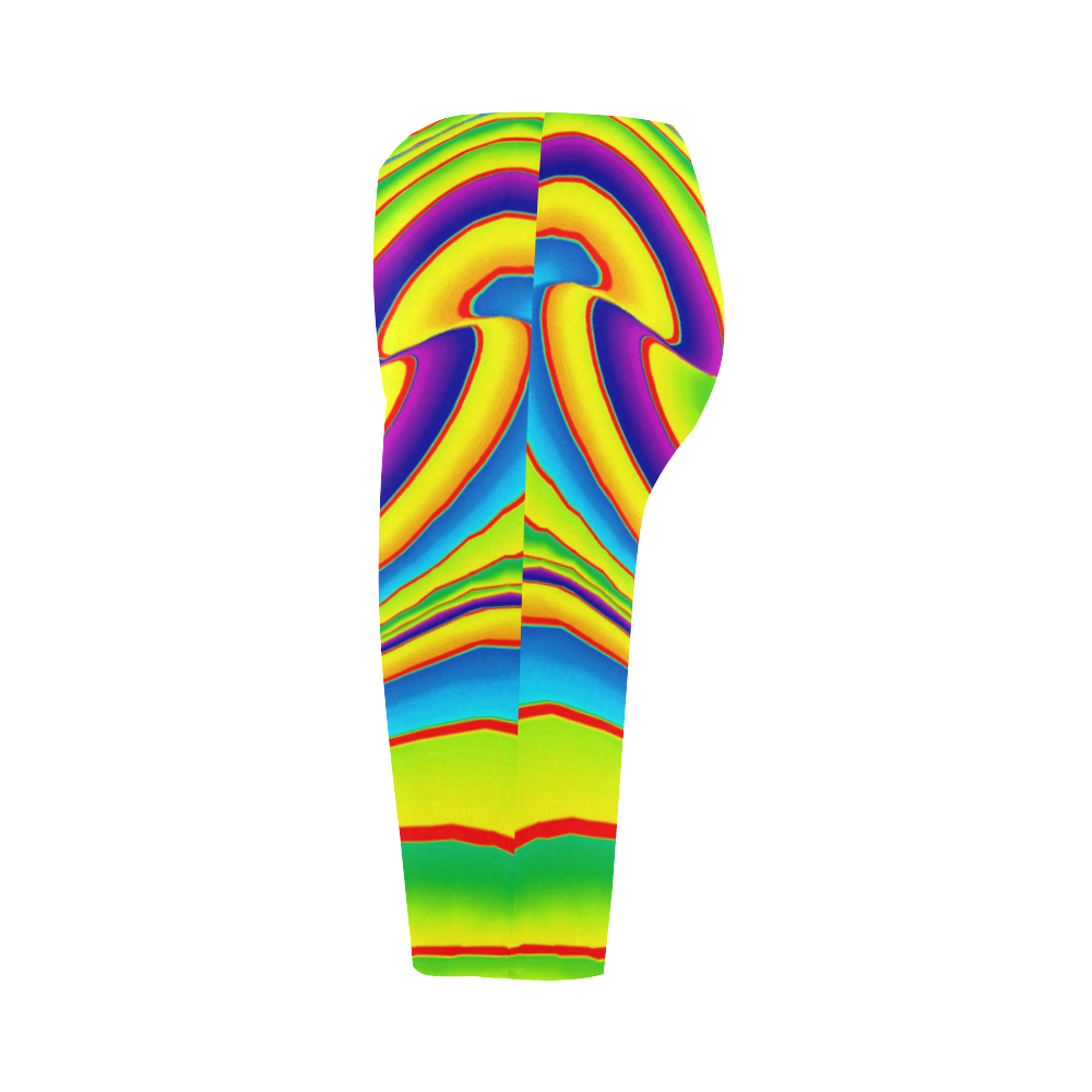 Summer Wave Colors Hestia Cropped Leggings (Model L03)