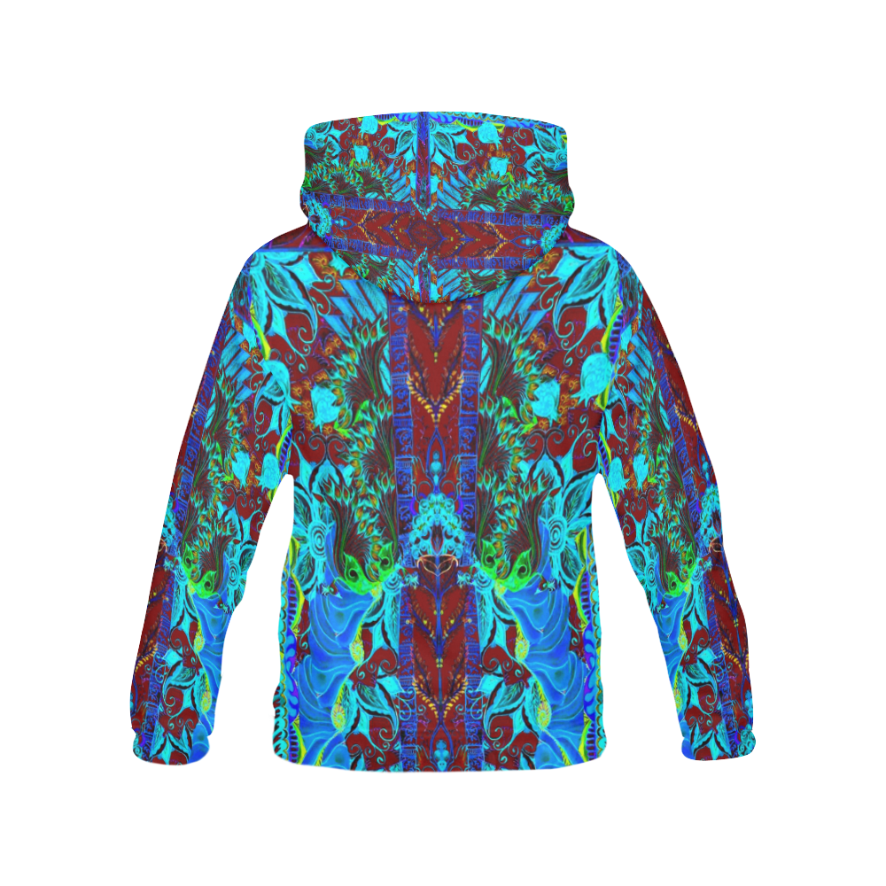 love and prosperity -13 v All Over Print Hoodie for Women (USA Size) (Model H13)