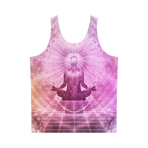 Holy Yoga Lotus Meditation All Over Print Tank Top for Men (Model T43)