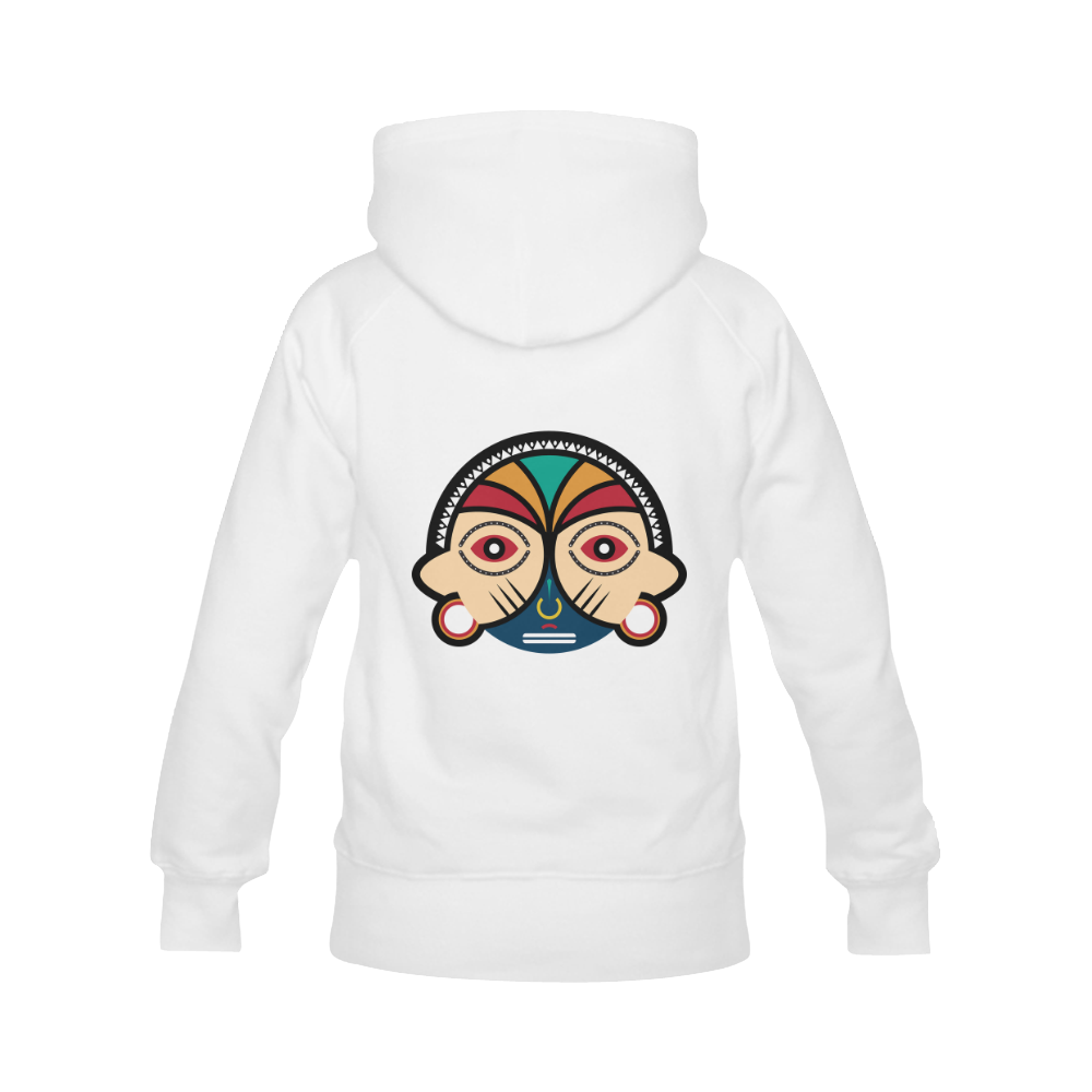 Round Tribal Mask Men's Classic Hoodie (Remake) (Model H10)