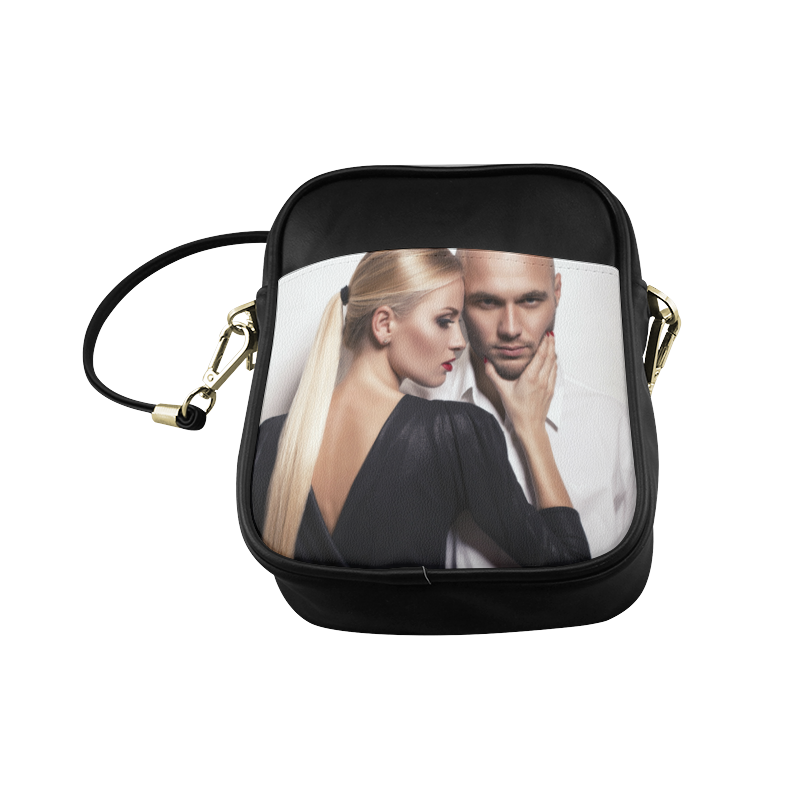 Beautiful Woman and Man Beauty Fashion Photo Sling Bag (Model 1627)