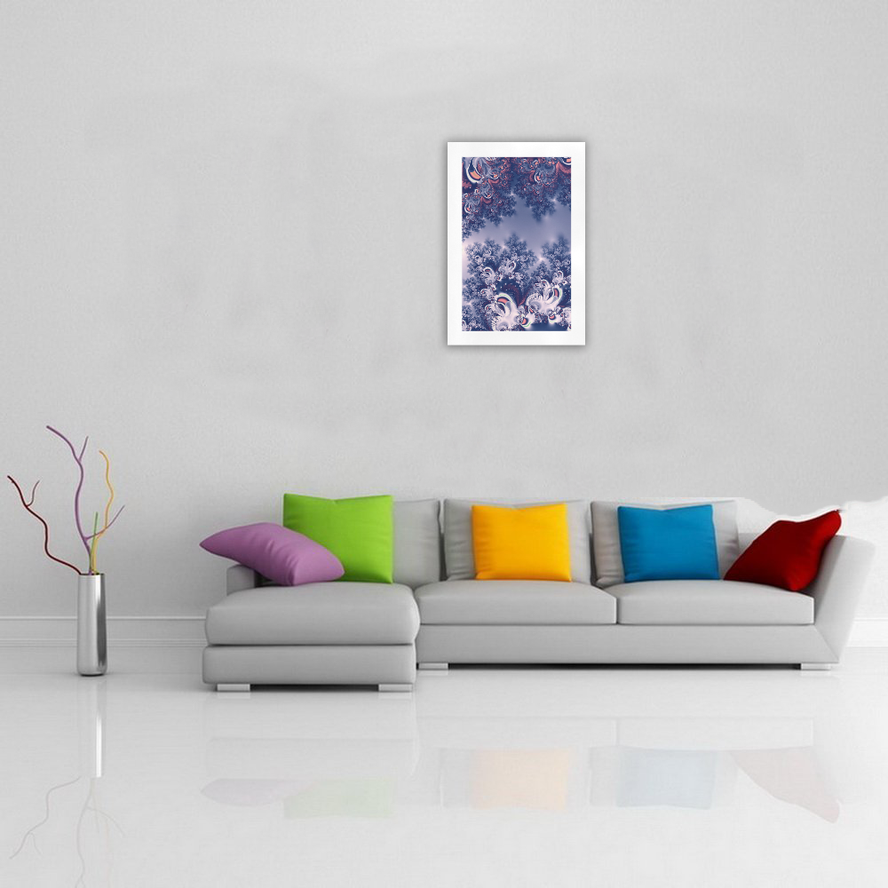 Purple Frost Fractal Art Print 19‘’x28‘’