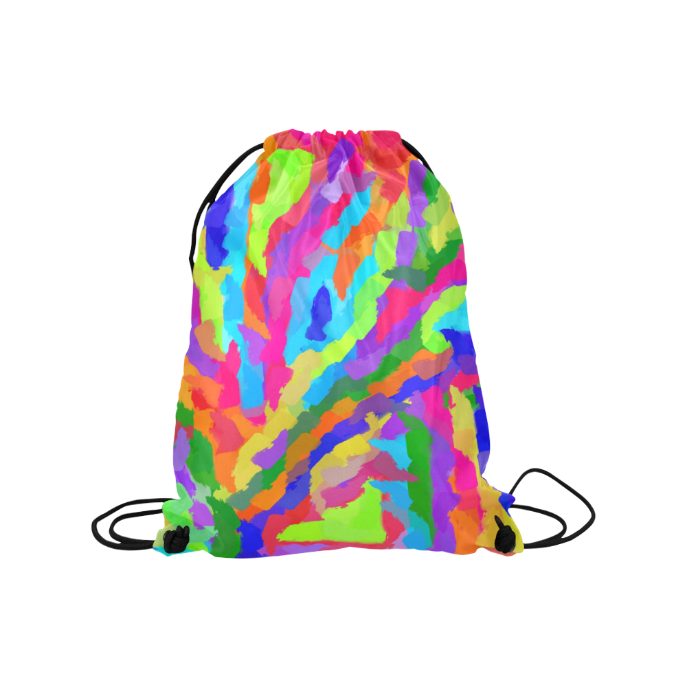 Neon Magic Marker Art Medium Drawstring Bag Model 1604 (Twin Sides) 13.8"(W) * 18.1"(H)