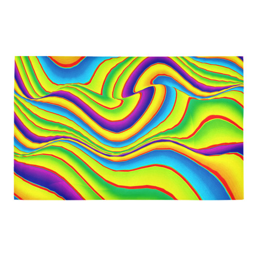 Summer Wave Colors Bath Rug 20''x 32''