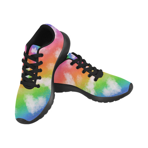Rainbow Love. Black sole. Inspired by the Magic Island of Gotland. Women’s Running Shoes (Model 020)