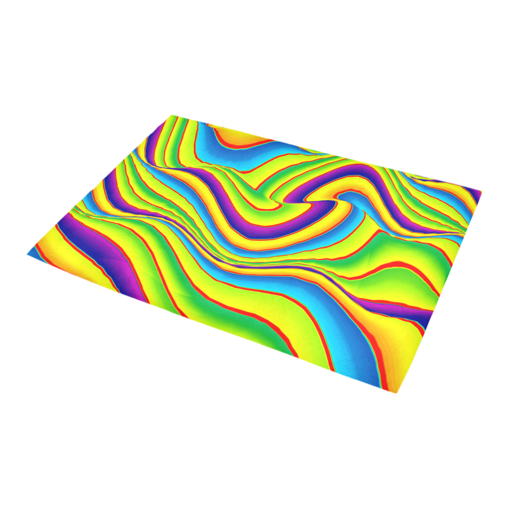 Summer Wave Colors Azalea Doormat 24" x 16" (Sponge Material)