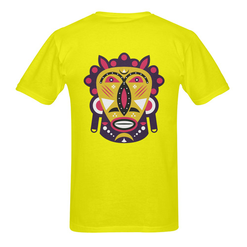 Kuba Mask Men's T-Shirt in USA Size (Two Sides Printing)