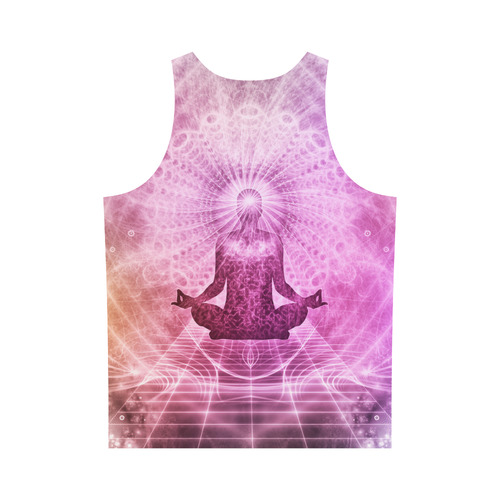 Holy Yoga Lotus Meditation All Over Print Tank Top for Men (Model T43)