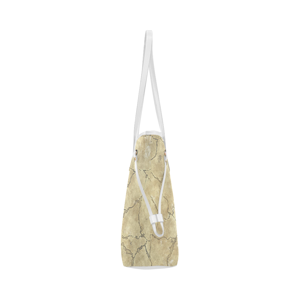 Cracked skull bone surface B by FeelGood Clover Canvas Tote Bag (Model 1661)
