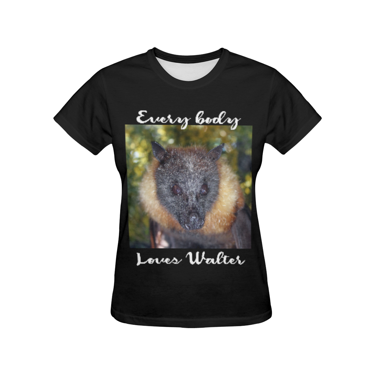 Every body loves Walter ladies All Over Print T-Shirt for Women (USA Size) (Model T40)