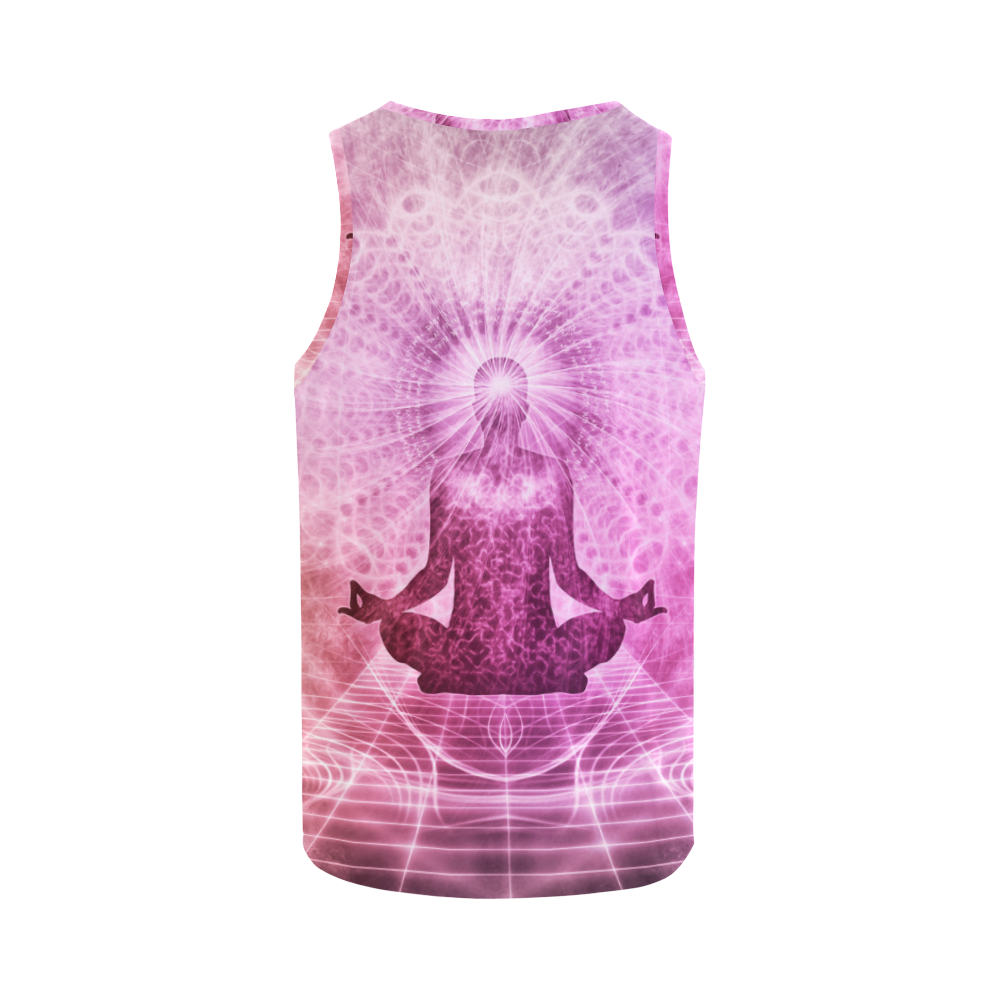 Holy Yoga Lotus Meditation All Over Print Tank Top for Men (Model T43)
