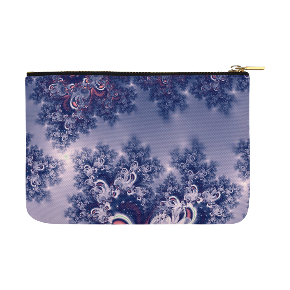 Purple Frost Fractal Carry-All Pouch 12.5''x8.5''