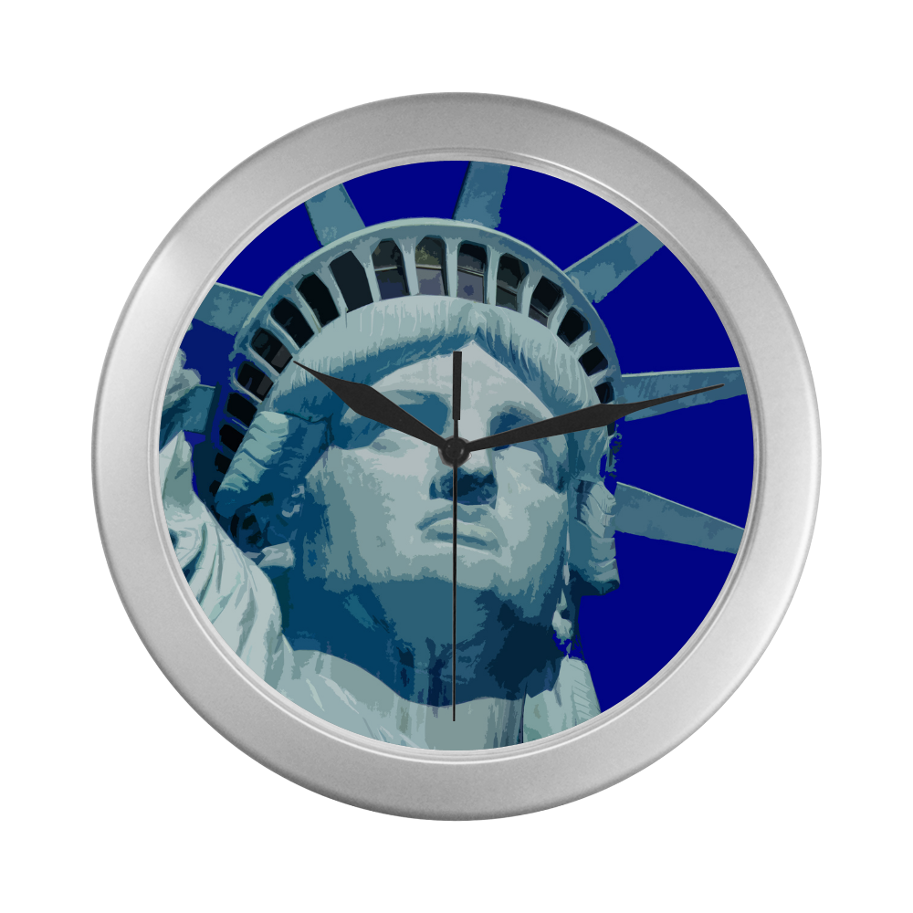 Liberty20170203_by_JAMColors Silver Color Wall Clock