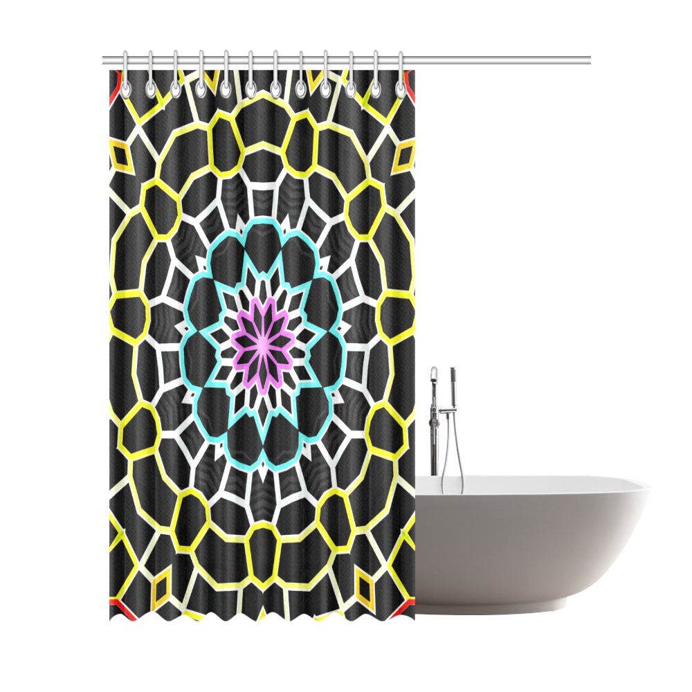 Live Line Mandala Shower Curtain 72"x84"