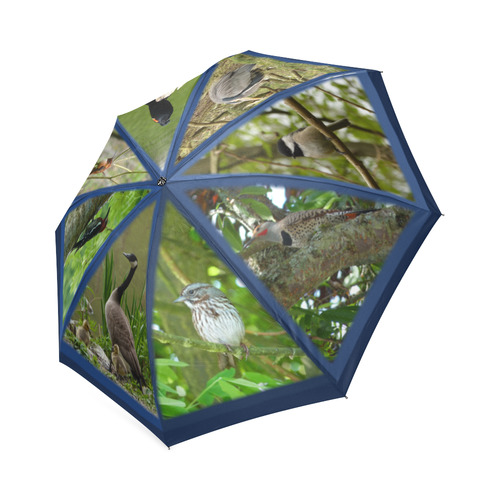 Vancouver Birds Umbrellas Foldable Umbrella (Model U01)