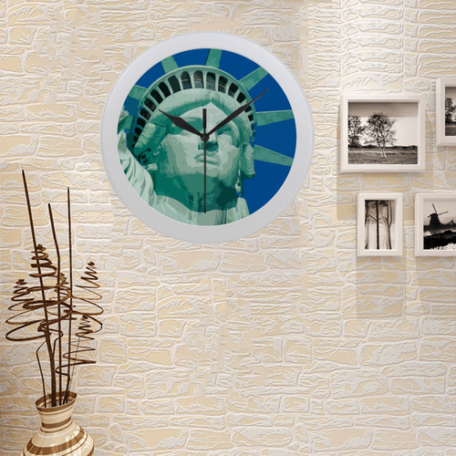 Liberty20170202_by_JAMColors Circular Plastic Wall clock