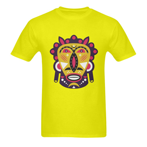 Kuba Mask Men's T-Shirt in USA Size (Two Sides Printing)