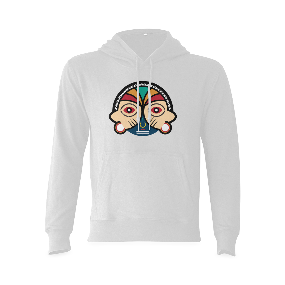Round Tribal Mask Oceanus Hoodie Sweatshirt (NEW) (Model H03)