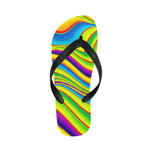 Summer Wave Colors Flip Flops for Men/Women (Model 040)