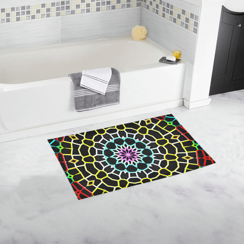 Live Line Mandala Bath Rug 16''x 28''