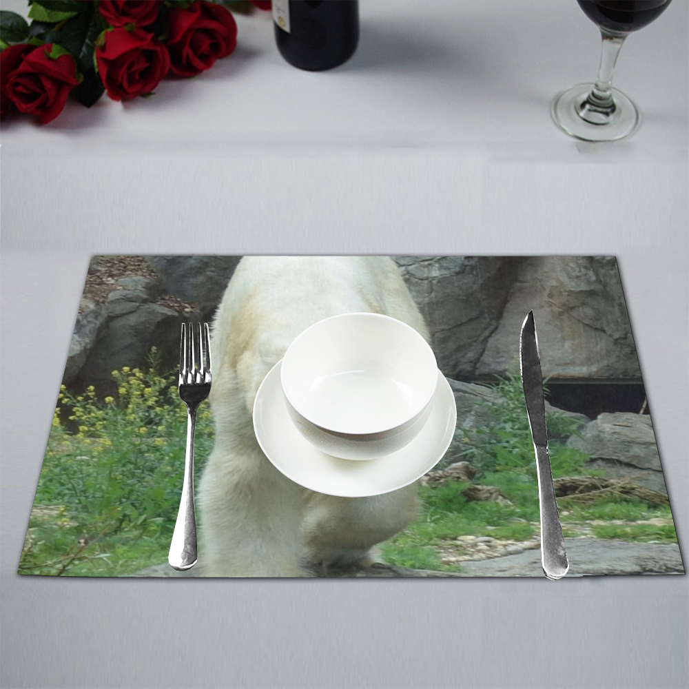 Polar Baer 517 by JamColors Placemat 12’’ x 18’’ (Set of 6)