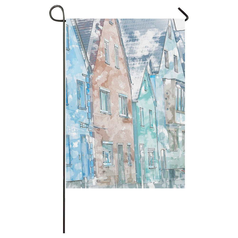 In the lanes A by JamColors Garden Flag 28''x40'' （Without Flagpole）