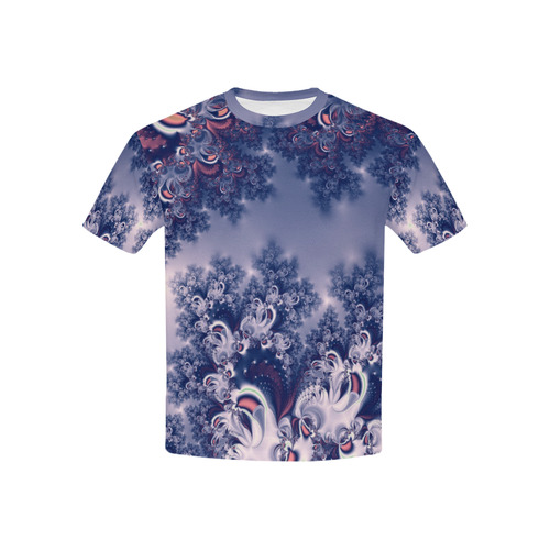 Purple Frost Fractal Kids' All Over Print T-shirt (USA Size) (Model T40)