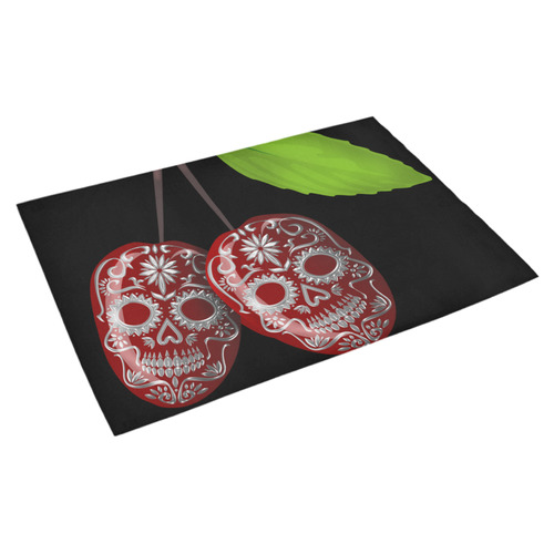 Cherry Sugar Skull Azalea Doormat 30" x 18" (Sponge Material)