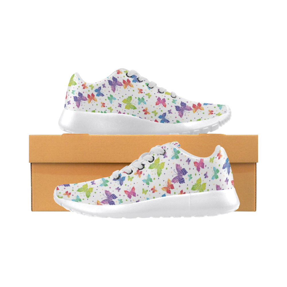 Colorful Butterflies Women’s Running Shoes (Model 020)