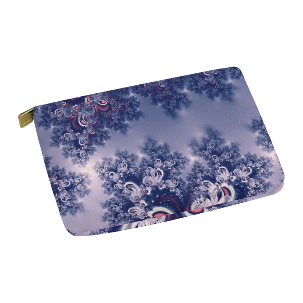Purple Frost Fractal Carry-All Pouch 12.5''x8.5''