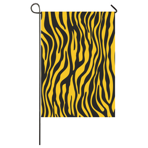 Zebra Stripes Pattern - Black Clear Garden Flag 28''x40'' （Without Flagpole）
