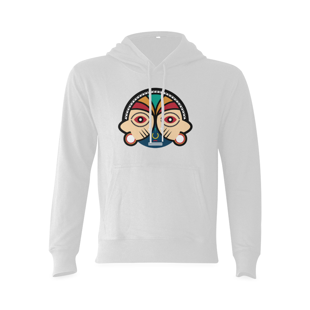 Round Tribal Mask Oceanus Hoodie Sweatshirt (Model H03)