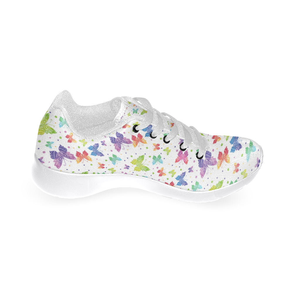 Colorful Butterflies Women’s Running Shoes (Model 020)