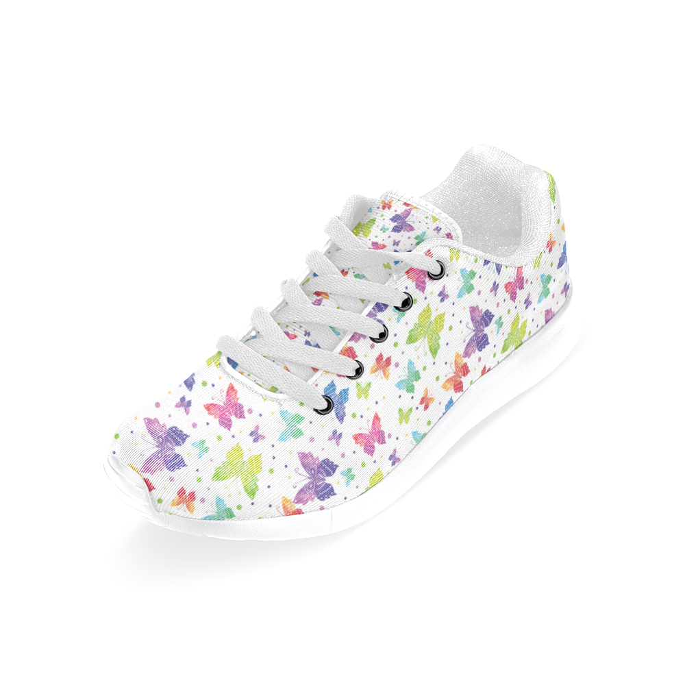 Colorful Butterflies Women’s Running Shoes (Model 020)