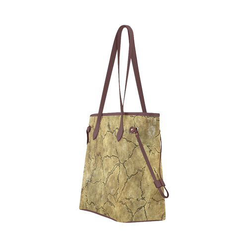 Cracked skull bone surface A by FeelGood Clover Canvas Tote Bag (Model 1661)