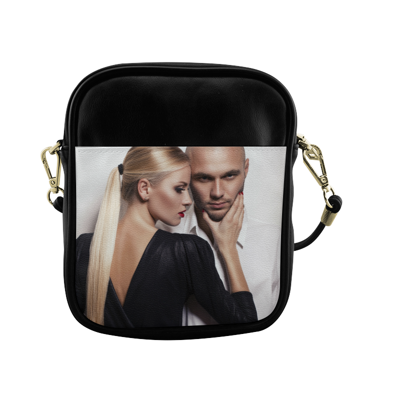 Beautiful Woman and Man Beauty Fashion Photo Sling Bag (Model 1627)