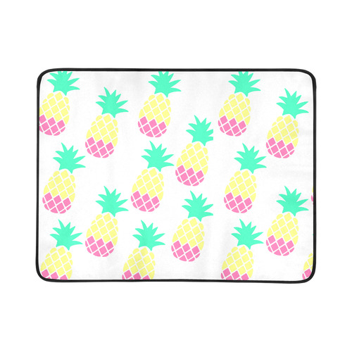 Pretty Pineapple Beach Blanket Beach Mat 78"x 60"
