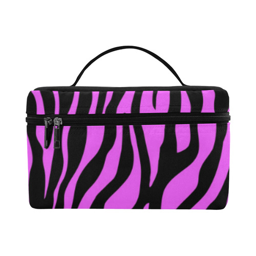 Zebra Stripes Pattern - Trend Colors Black Pink Lunch Bag/Large (Model 1658)
