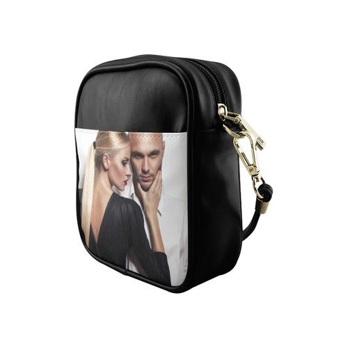 Beautiful Woman and Man Beauty Fashion Photo Sling Bag (Model 1627)