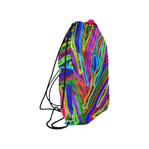 Neon Black Magic Art Medium Drawstring Bag Model 1604 (Twin Sides) 13.8"(W) * 18.1"(H)