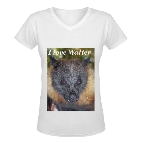 I love Walter T-shirt Women's Deep V-neck T-shirt (Model T19)