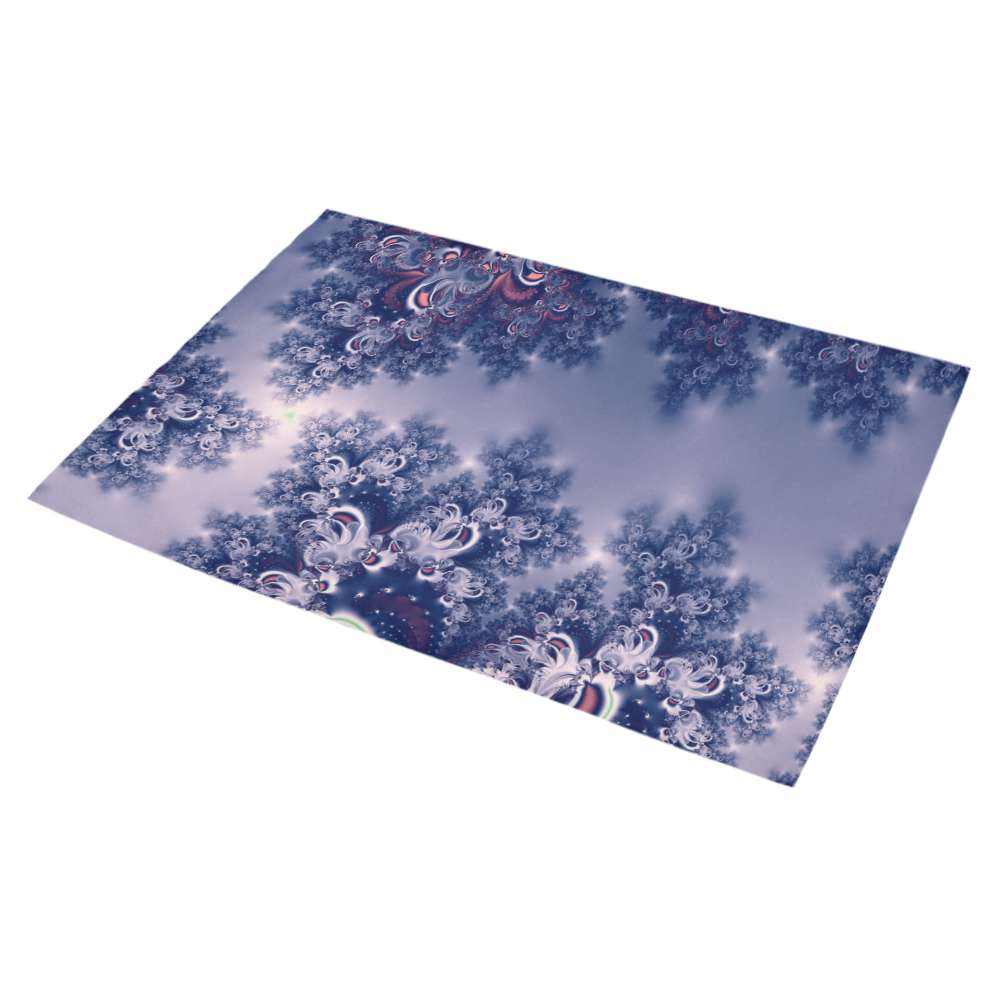 Purple Frost Fractal Azalea Doormat 30" x 18" (Sponge Material)
