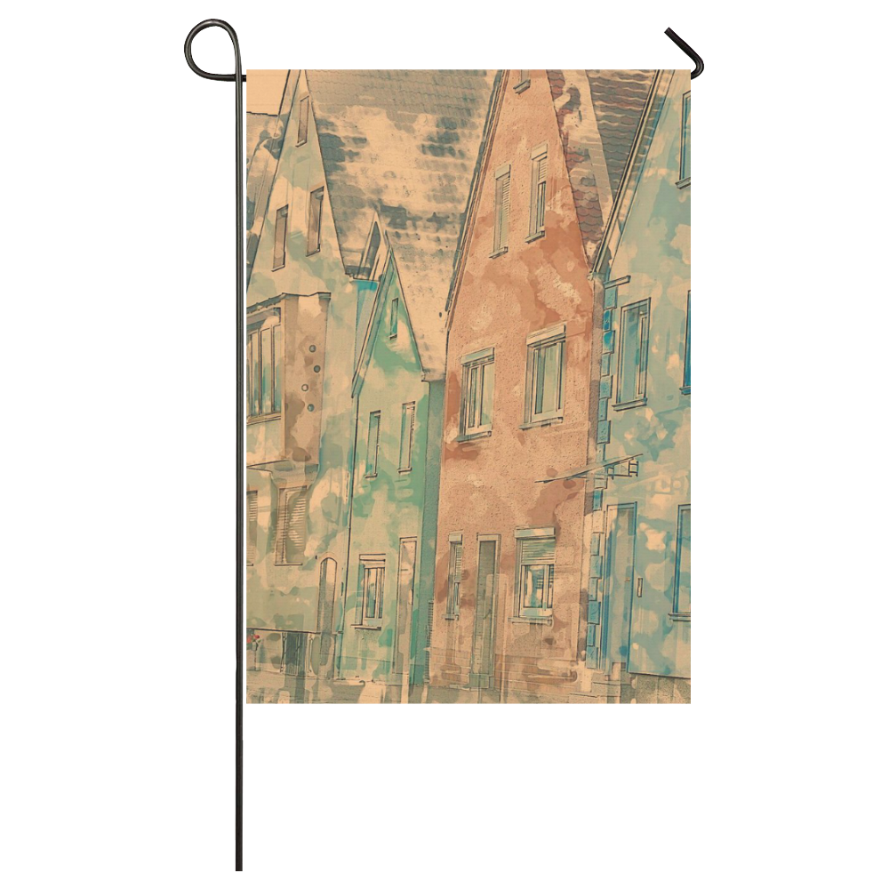 In the lanes B by JamColors Garden Flag 28''x40'' （Without Flagpole）