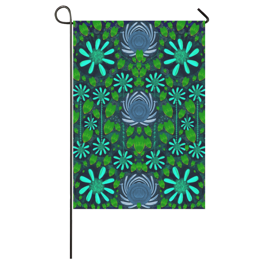 Strawberry fantasy flowers in a fantasy landscape Garden Flag 28''x40'' （Without Flagpole）