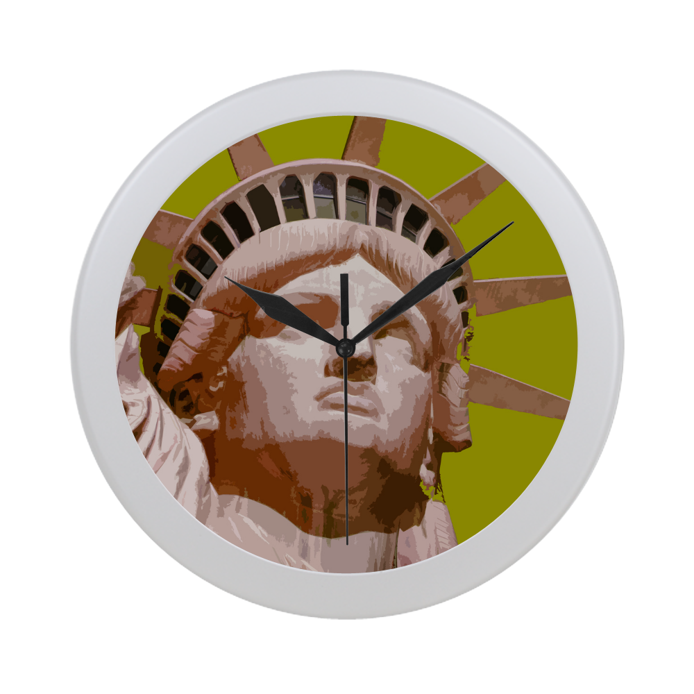 Liberty20170207_by_JAMColors Circular Plastic Wall clock